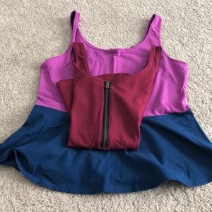 Express two peplum tops both size large NWT